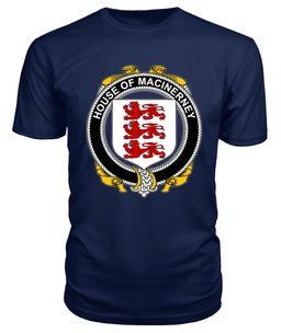 ScotsTee MACiNERNEY Coat Of Arms Family Crest House Of Ireland T Shirt