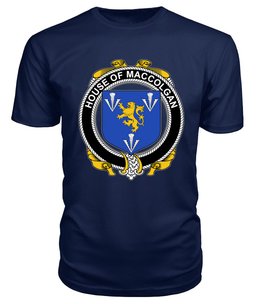 ScotsTee MACCOLGAN Coat Of Arms Family Crest House Of Ireland T Shirt