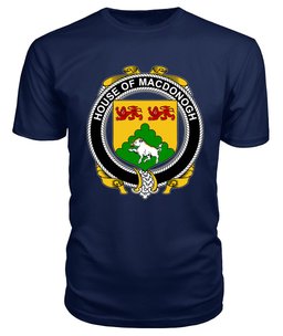 ScotsTee MACDONOGH (Connacht) Coat Of Arms Family Crest House Of Ireland T Shirt
