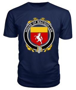 ScotsTee MACQUILLAN Coat Of Arms Family Crest House Of Ireland T Shirt