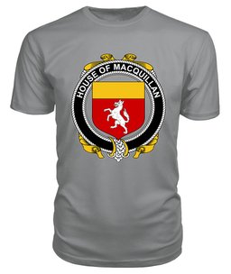 ScotsTee MACQUILLAN Coat Of Arms Family Crest House Of Ireland T Shirt