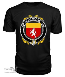 ScotsTee MACQUILLAN Coat Of Arms Family Crest House Of Ireland T Shirt