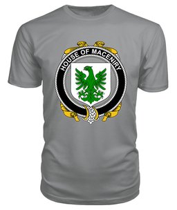 ScotsTee MACENIRY Coat Of Arms Family Crest House Of Ireland T Shirt