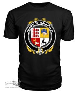 ScotsTee MACGRATH Coat Of Arms Family Crest House Of Ireland T Shirt
