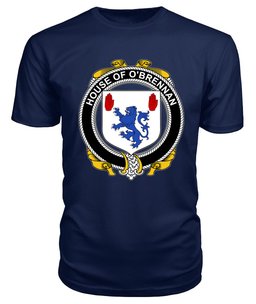 ScotsTee O'BRENNAN (Connacht) Coat Of Arms Family Crest House Of Ireland T Shirt