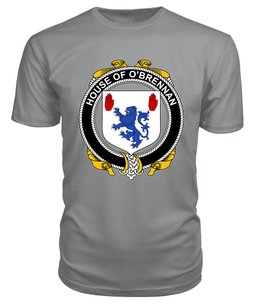 ScotsTee O'BRENNAN (Connacht) Coat Of Arms Family Crest House Of Ireland T Shirt