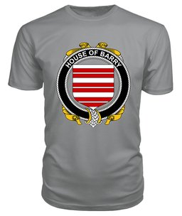 ScotsTee BARRY Coat Of Arms Family Crest House Of Ireland T Shirt