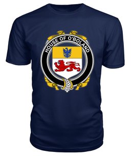 ScotsTee O'BOLAND Coat Of Arms Family Crest House Of Ireland T Shirt