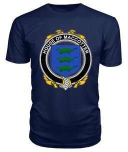 ScotsTee MACCOTTER Coat Of Arms Family Crest House Of Ireland T Shirt