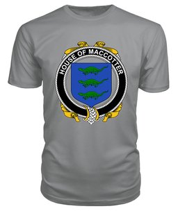 ScotsTee MACCOTTER Coat Of Arms Family Crest House Of Ireland T Shirt