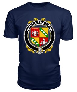 ScotsTee MACEGAN Coat Of Arms Family Crest House Of Ireland T Shirt