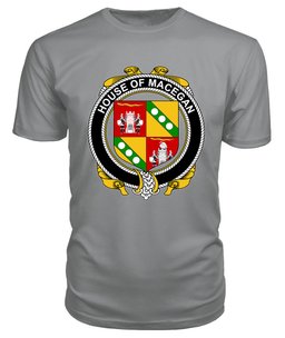 ScotsTee MACEGAN Coat Of Arms Family Crest House Of Ireland T Shirt