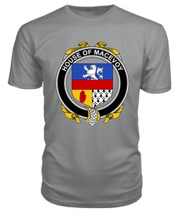 ScotsTee MACEVOY Coat Of Arms Family Crest House Of Ireland T Shirt