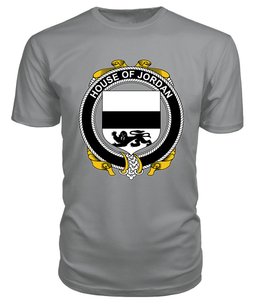 ScotsTee JORDAN Coat Of Arms Family Crest House Of Ireland T Shirt