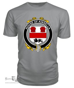 ScotsTee KINSELLA Coat Of Arms Family Crest House Of Ireland T Shirt