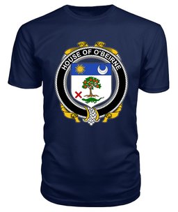ScotsTee O'BEIRNE Coat Of Arms Family Crest House Of Ireland T Shirt