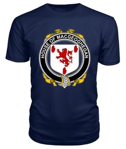 ScotsTee MACGEOGHEGAN Coat Of Arms Family Crest House Of Ireland T Shirt