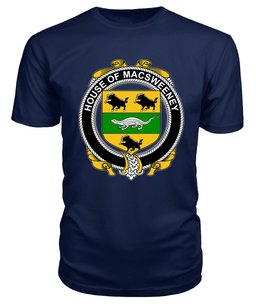 ScotsTee MACSWEENEY Coat Of Arms Family Crest House Of Ireland T Shirt