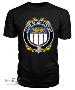 ScotsTee MACLYSAGHT Coat Of Arms Family Crest House Of Ireland T Shirt