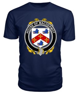 ScotsTee MACDERMOT Coat Of Arms Family Crest House Of Ireland T Shirt