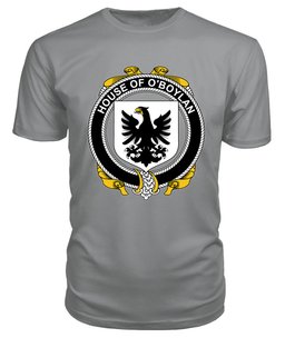 ScotsTee O'BOYLAND Coat Of Arms Family Crest House Of Ireland T Shirt