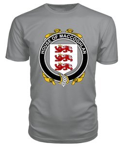 ScotsTee MACCOGHLAN Coat Of Arms Family Crest House Of Ireland T Shirt