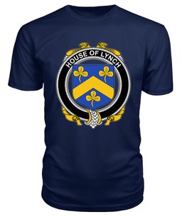 ScotsTee LYNCH Coat Of Arms Family Crest House Of Ireland T Shirt