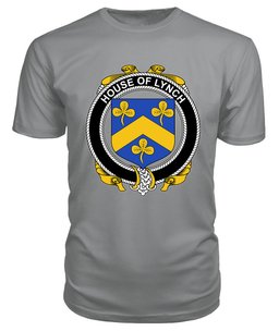 ScotsTee LYNCH Coat Of Arms Family Crest House Of Ireland T Shirt