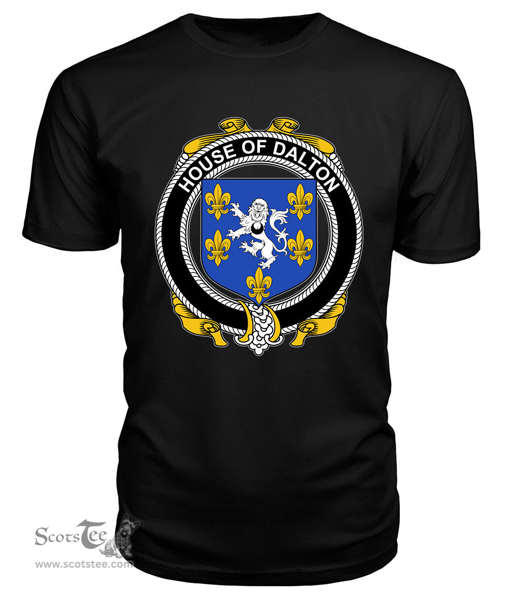ScotsTee DALTON Coat Of Arms Family Crest House Of Ireland T Shirt