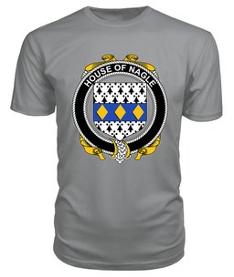 ScotsTee NAGLE Coat Of Arms Family Crest House Of Ireland T Shirt