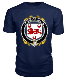 ScotsTee DILLON Coat Of Arms Family Crest House Of Ireland T Shirt