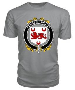 ScotsTee DILLON Coat Of Arms Family Crest House Of Ireland T Shirt