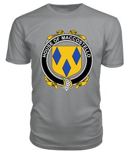ScotsTee MACCOSTELLO Coat Of Arms Family Crest House Of Ireland T Shirt