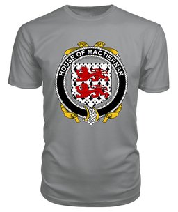 ScotsTee MACTIERNAN Coat Of Arms Family Crest House Of Ireland T Shirt
