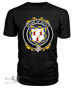 ScotsTee DOYLE Coat Of Arms Family Crest House Of Ireland T Shirt