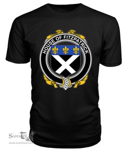 ScotsTee FITZPATRICK Coat Of Arms Family Crest House Of Ireland T Shirt