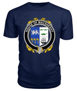 ScotsTee MACSHEEHY Coat Of Arms Family Crest House Of Ireland T Shirt
