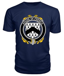 ScotsTee FRENCH Coat Of Arms Family Crest House Of Ireland T Shirt