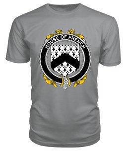ScotsTee FRENCH Coat Of Arms Family Crest House Of Ireland T Shirt