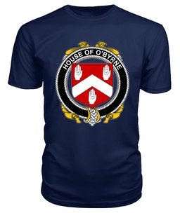 ScotsTee O'BYRNE Coat Of Arms Family Crest House Of Ireland T Shirt