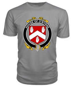 ScotsTee O'BYRNE Coat Of Arms Family Crest House Of Ireland T Shirt