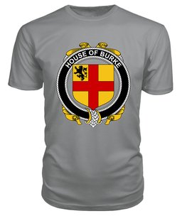 ScotsTee BURKE Coat Of Arms Family Crest House Of Ireland T Shirt