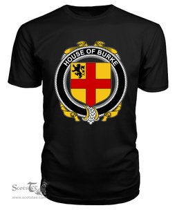 ScotsTee BURKE Coat Of Arms Family Crest House Of Ireland T Shirt