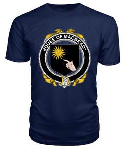 ScotsTee MACBRADY Coat Of Arms Family Crest House Of Ireland T Shirt