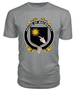 ScotsTee MACBRADY Coat Of Arms Family Crest House Of Ireland T Shirt