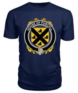 ScotsTee PURCELL Coat Of Arms Family Crest House Of Ireland T Shirt