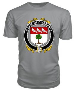 ScotsTee O'HEGARTY Coat Of Arms Family Crest House Of Ireland T Shirt