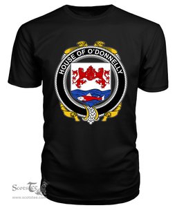 ScotsTee O'DONNELLY Coat Of Arms Family Crest House Of Ireland T Shirt