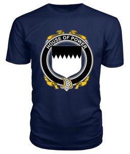 ScotsTee POWER Coat Of Arms Family Crest House Of Ireland T Shirt