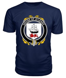 ScotsTee O'LEARY Coat Of Arms Family Crest House Of Ireland T Shirt